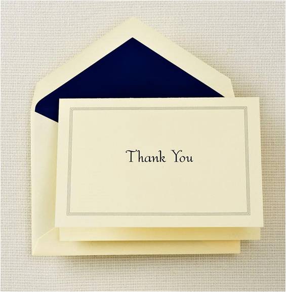 picture of a thank you note